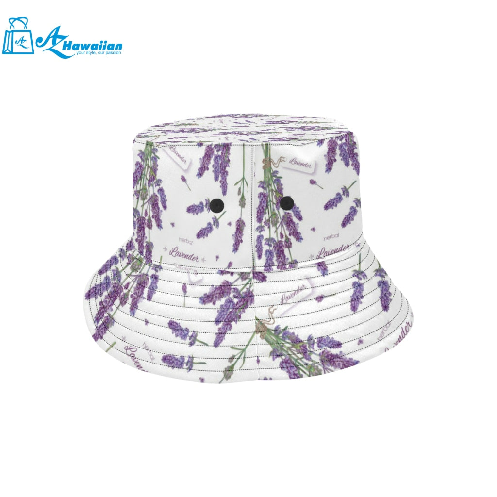 lavender flower design pattern Unisex Bucket Hat