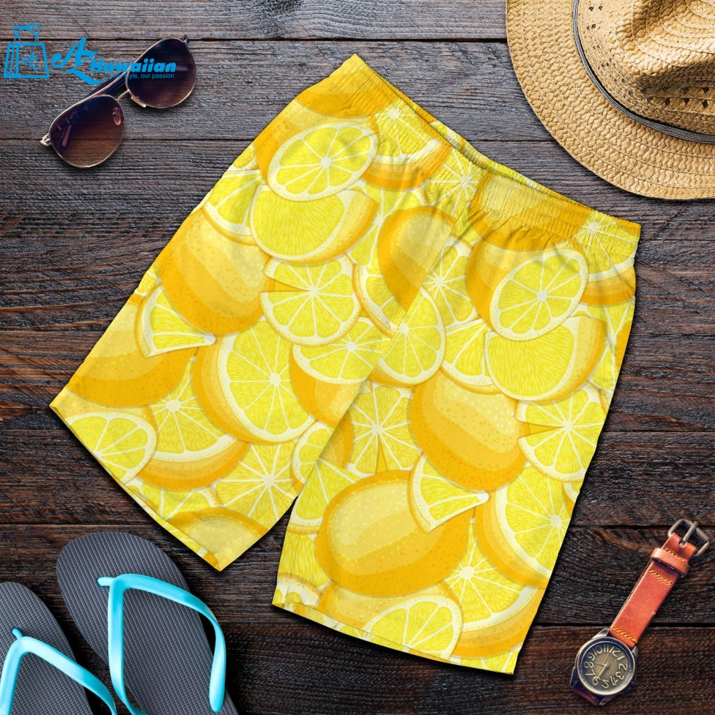 Lemon Pattern Men Shorts