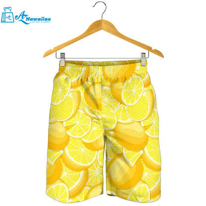 Lemon Pattern Men Shorts