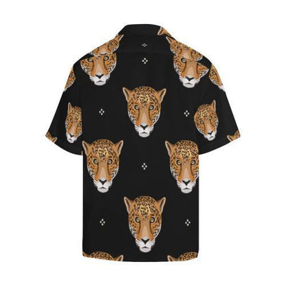 Leopard Head Pattern Hawaiian Shirt