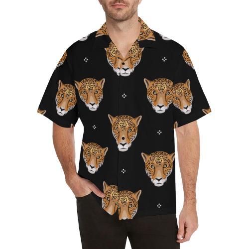 Leopard Head Pattern Hawaiian Shirt