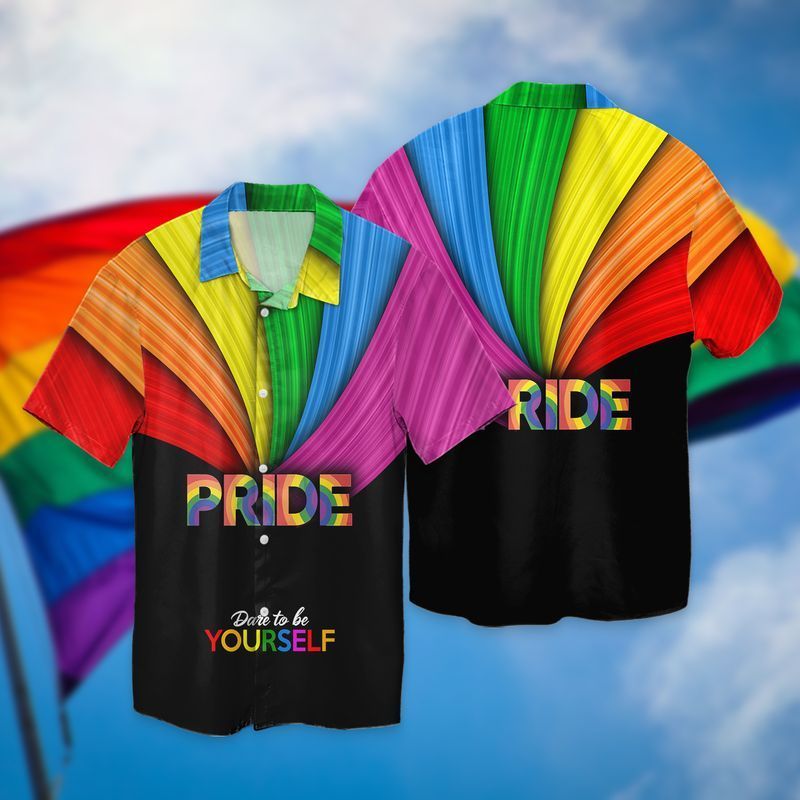 LGBT Pride Dare To be Yourself For men And Women Graphic Print Short Sleeve 