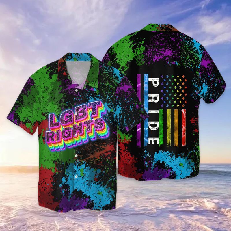 LGBT Rights American Pride For Men And Women Graphic Print Short Sleeve 