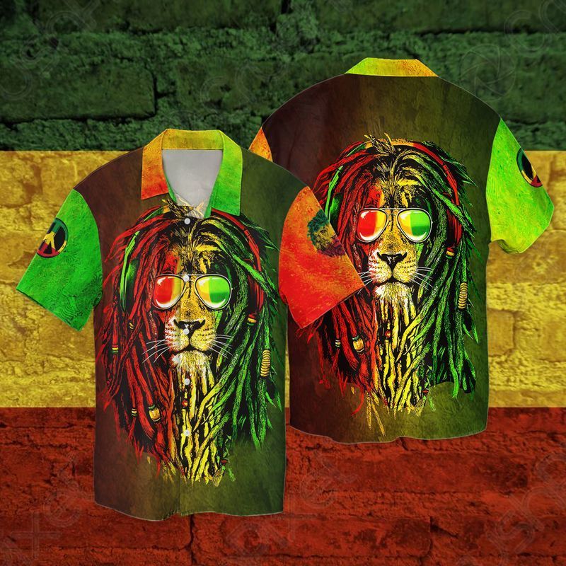 Lion Reggae For Men And Women Graphic Print Short Sleeve 