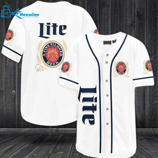 Lite A Fine Pilsner Beer Baseball Jersey 