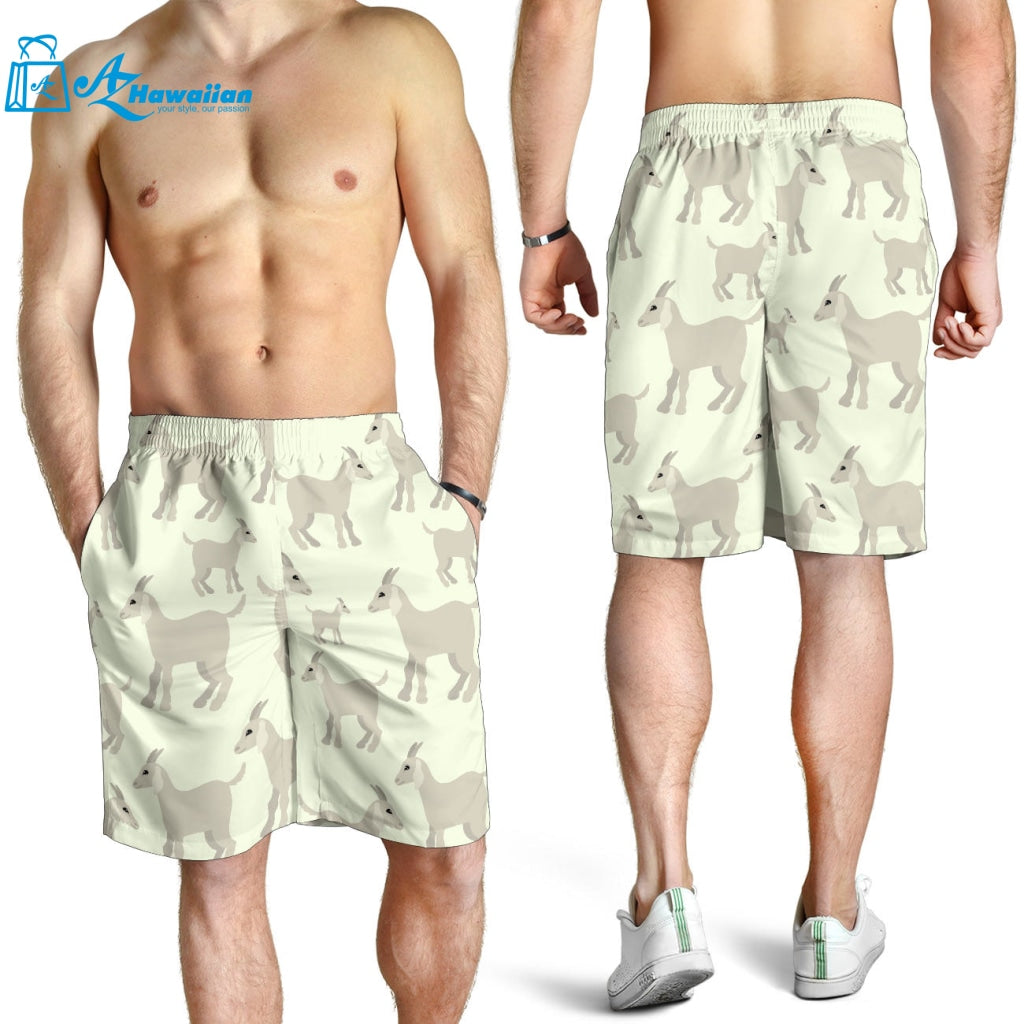 Little Young Goat Pattern Men Shorts