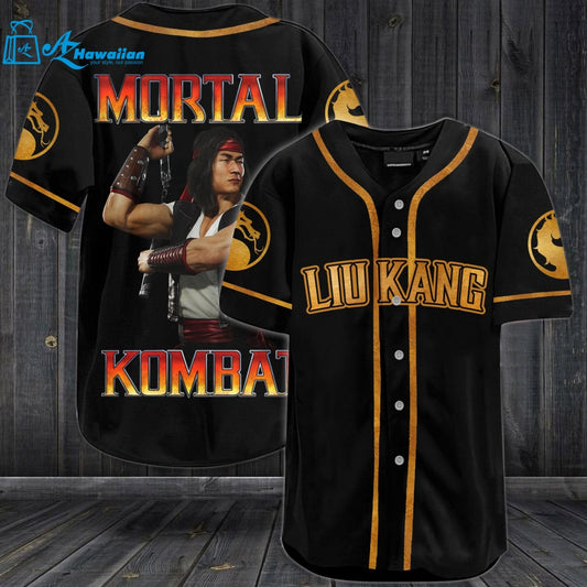 Liu Kang Mortal Kombat All Over Print Unisex Baseball Jersey 