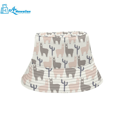 Llama Alpaca pattern Unisex Bucket Hat