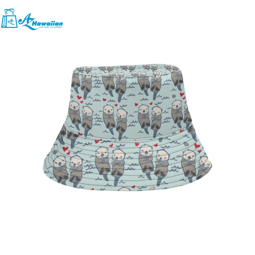 Lovely Sea Otter Pattern Unisex Bucket Hat