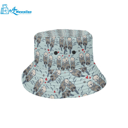 Lovely Sea Otter Pattern Unisex Bucket Hat