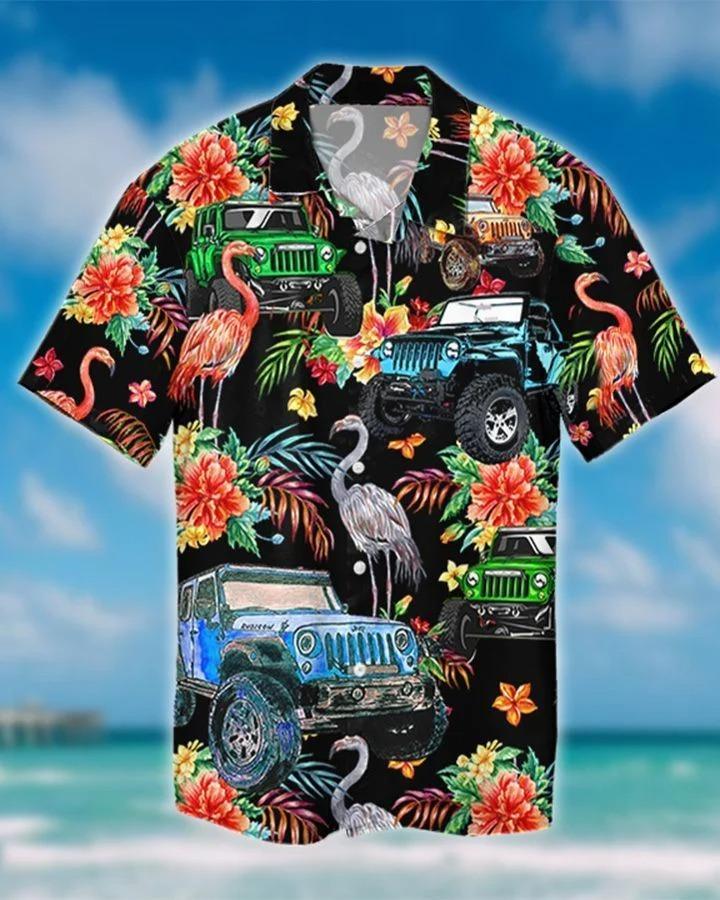 SUMMER FLAMINGO BEACH SHIRT