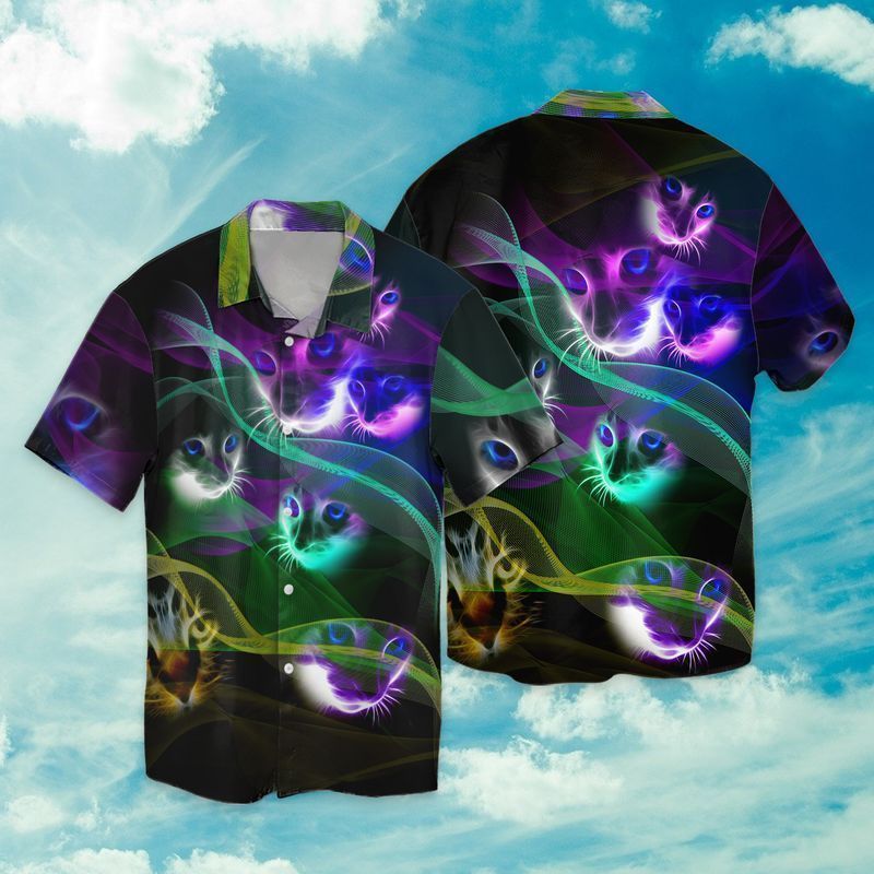 Magic Cat For Men And Women Graphic Print Short Sleeve 