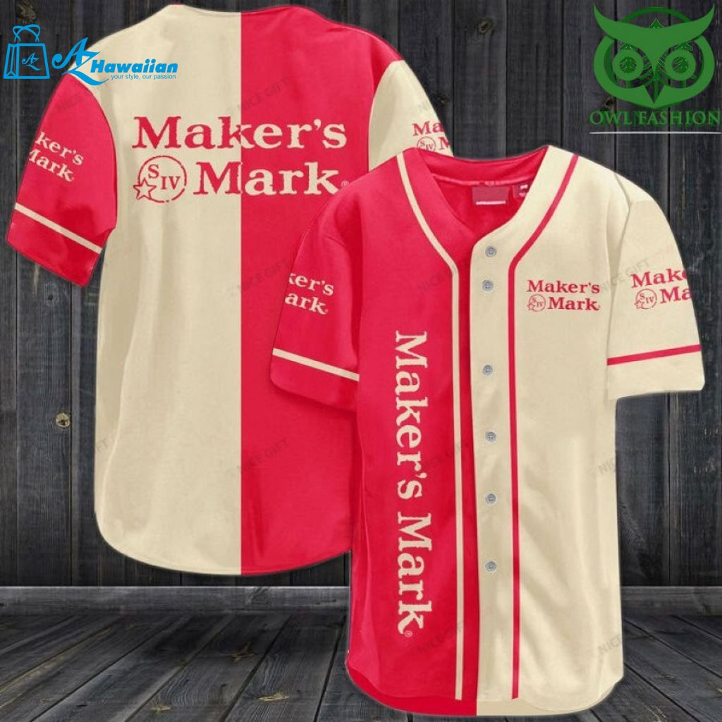 Maker?s Mark Baseball Jersey Shirt