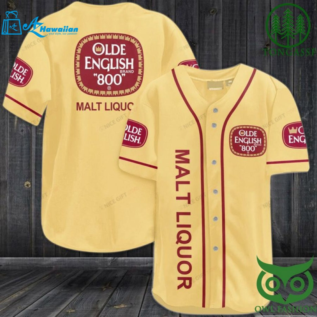 Malt liquor Baseball Jersey Shirt