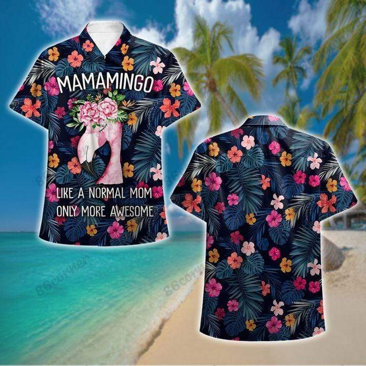 Pink Flamingo Mamamingo Beach Hawaiian Shirts Or Shorts #h Unique Shirt