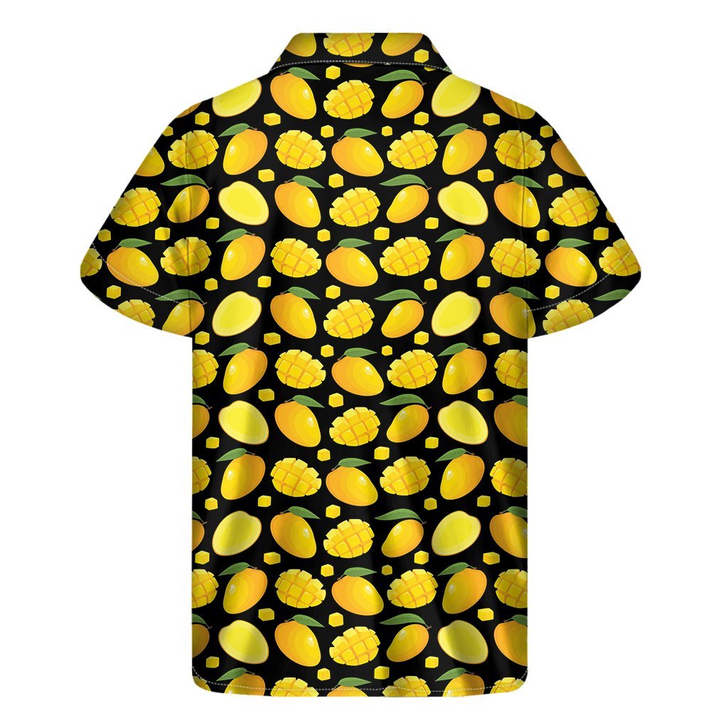 Mango Pattern Print Mens Short Sleeve Shirt Hawaiian