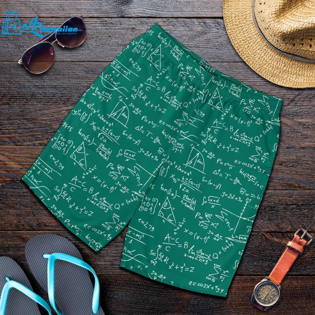 Math Pattern Print Design 01 Men Shorts