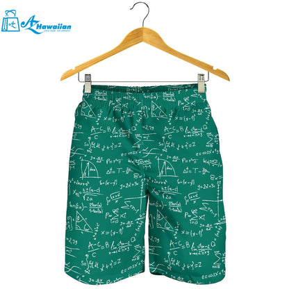 Math Pattern Print Design 01 Men Shorts