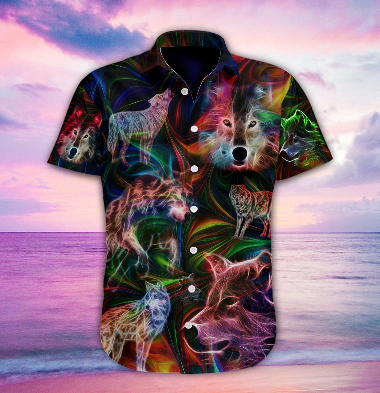 Wolf Fantasy Hawaiian Shirt