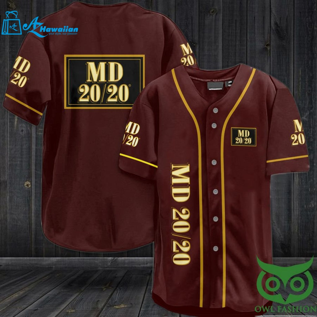 MD 20/20 Baseball Jersey Shirt