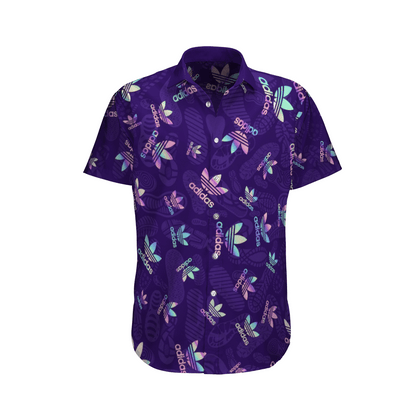 Sticker Shirts- Purple Hawaiian Shirt