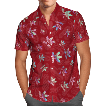 Sticker Shirts- Red Hawaiian Shirt