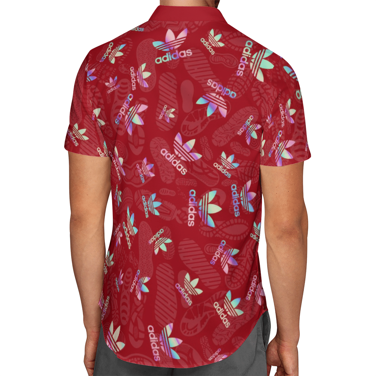 Pth Sticker Shirts- Red Hawaiian Shirt