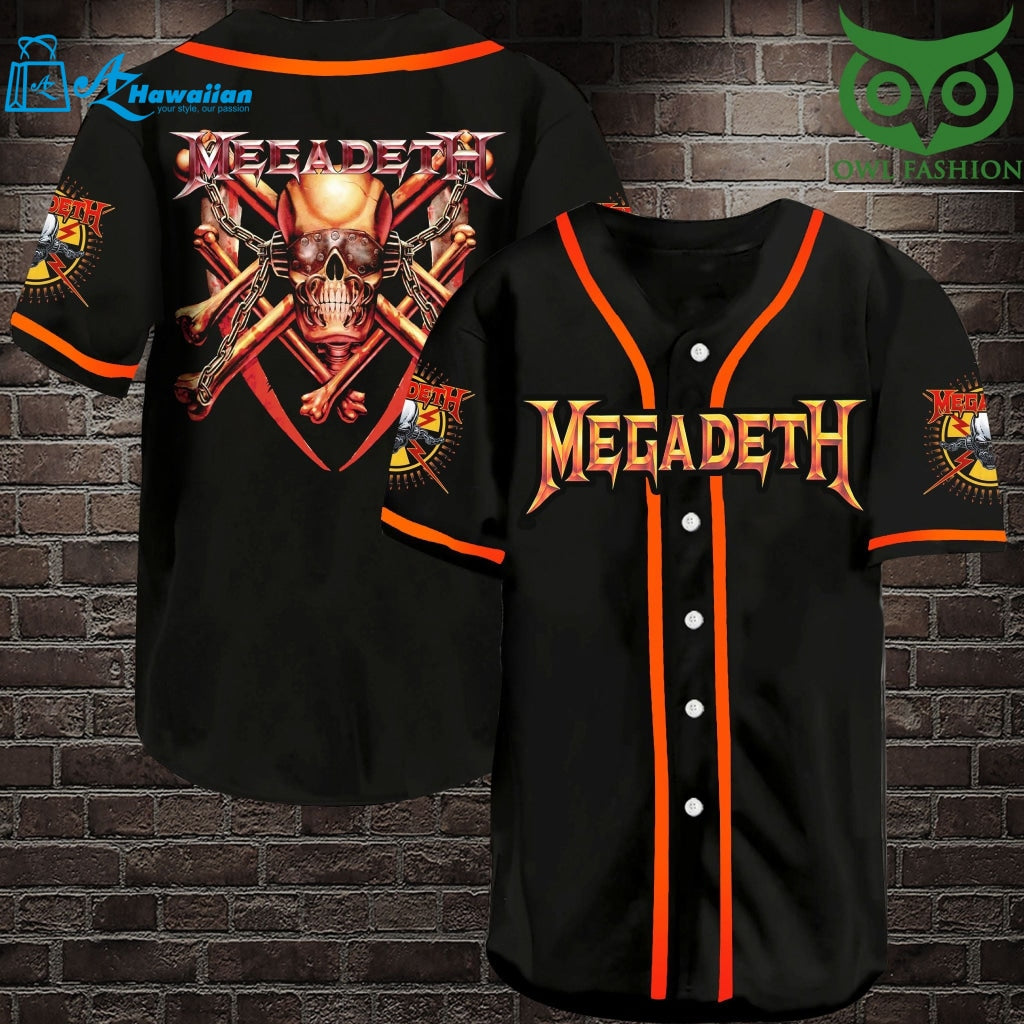 Megadeth Baseball Jersey Shirt