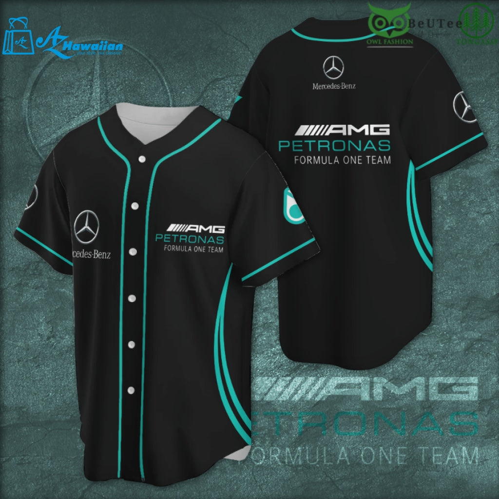 Mercedes Benz Formula 1 Limited Racing Team 3D Baseball Jersey