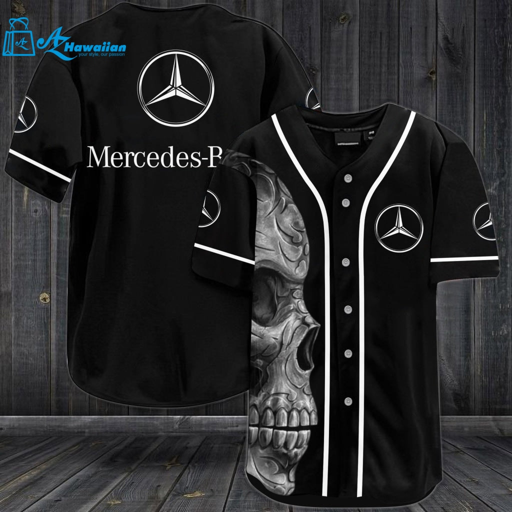 Mercedes-Benz Skull Baseball Jersey 