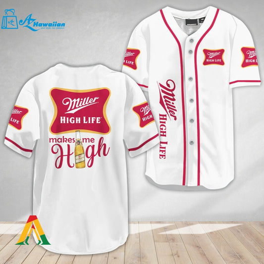 Miller High Life Make Me High Baseball Jersey