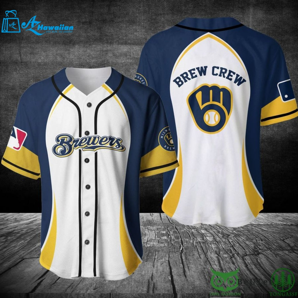 milwaukee brewers brew crew baseball jersey shirt