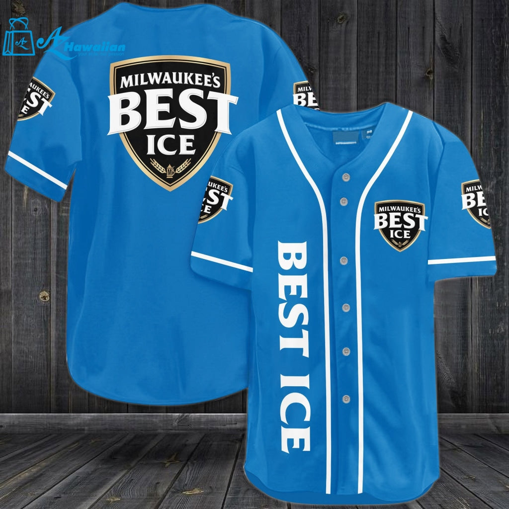 Milwaukee's Best Ice Beer Baseball Jersey 