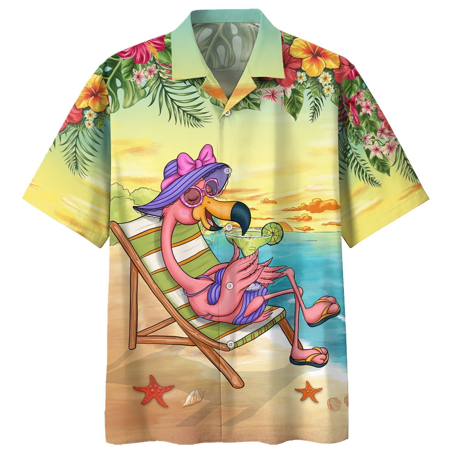 Flamingo Margarita - Hawaiian Shirt