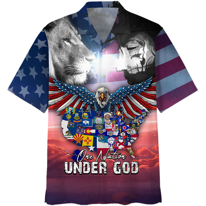 One Nation Under God Hawaiian Shirt