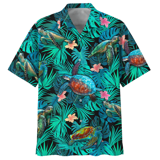 Turtle Sea Pattern Hawaiian Shirt