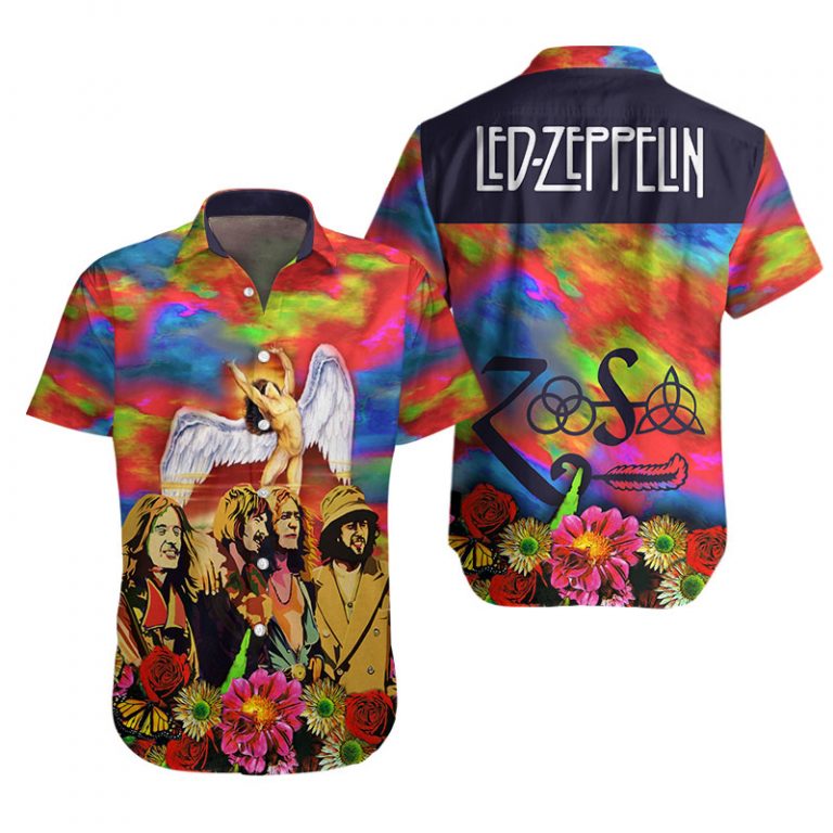 Led Zeppelin Short Sleeves Button Shirt CHM