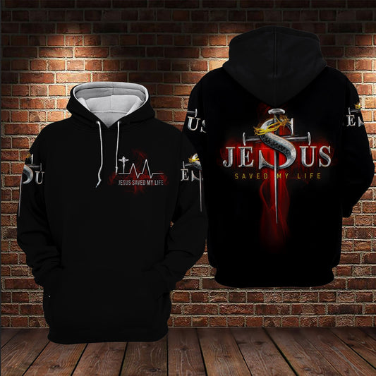 Jesus Saved My Life 3D All Over Printed Hoodie Us Unisex Hoodie Size