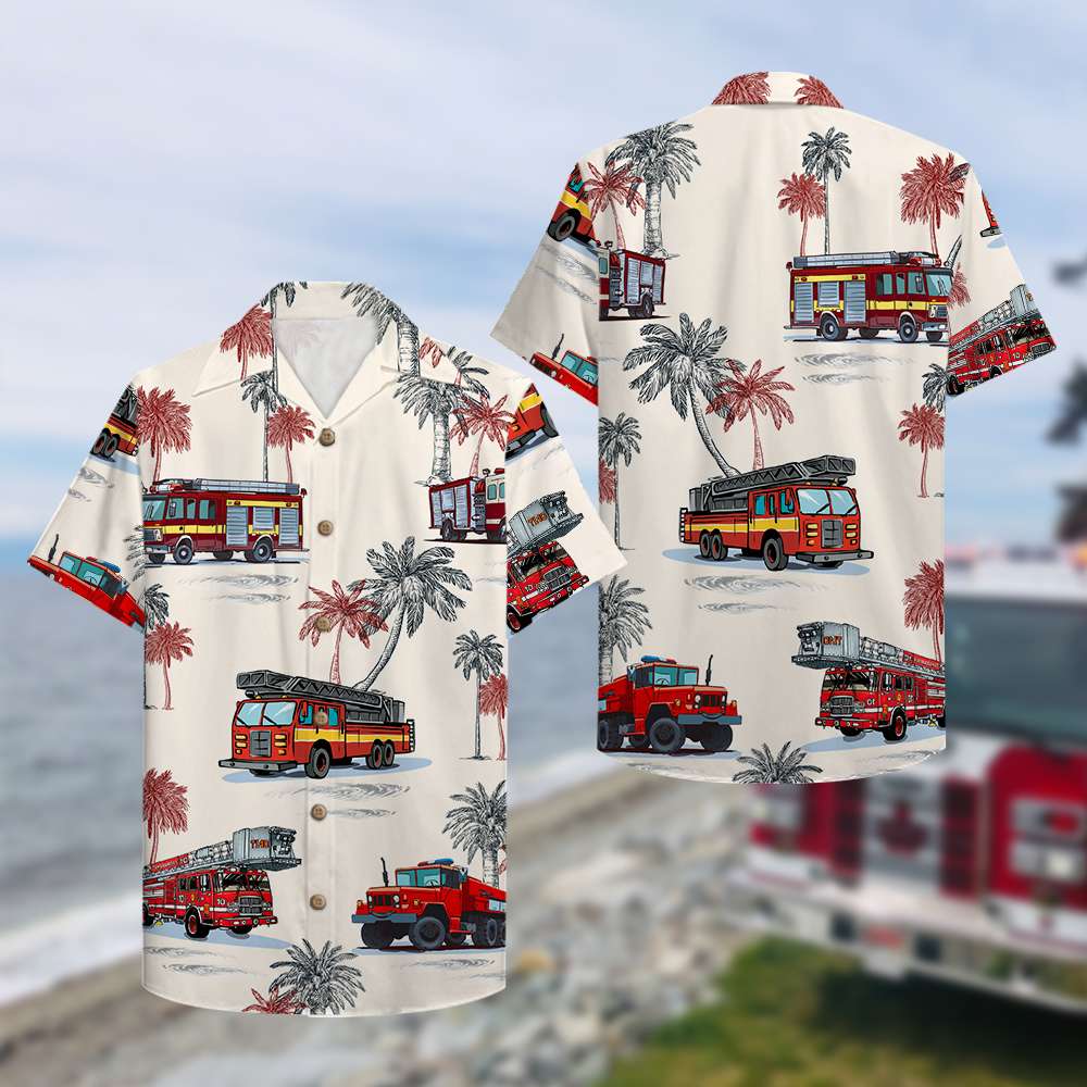 Firefighter Hawaii Shirt Hawaiian