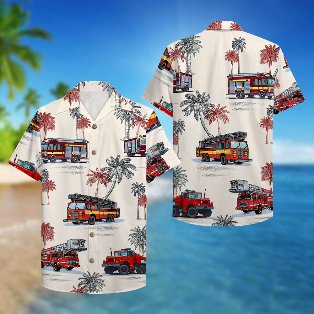 Firefighter Hawaii Shirt Hawaiian