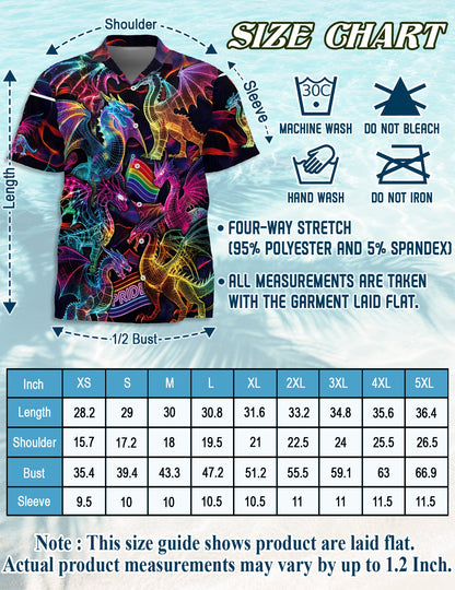 Pride Dragon Matching Dog Owner Hawaiian Shirts, Funny Pet Aloha Shirt for Beach Vacation - Azhawaiian