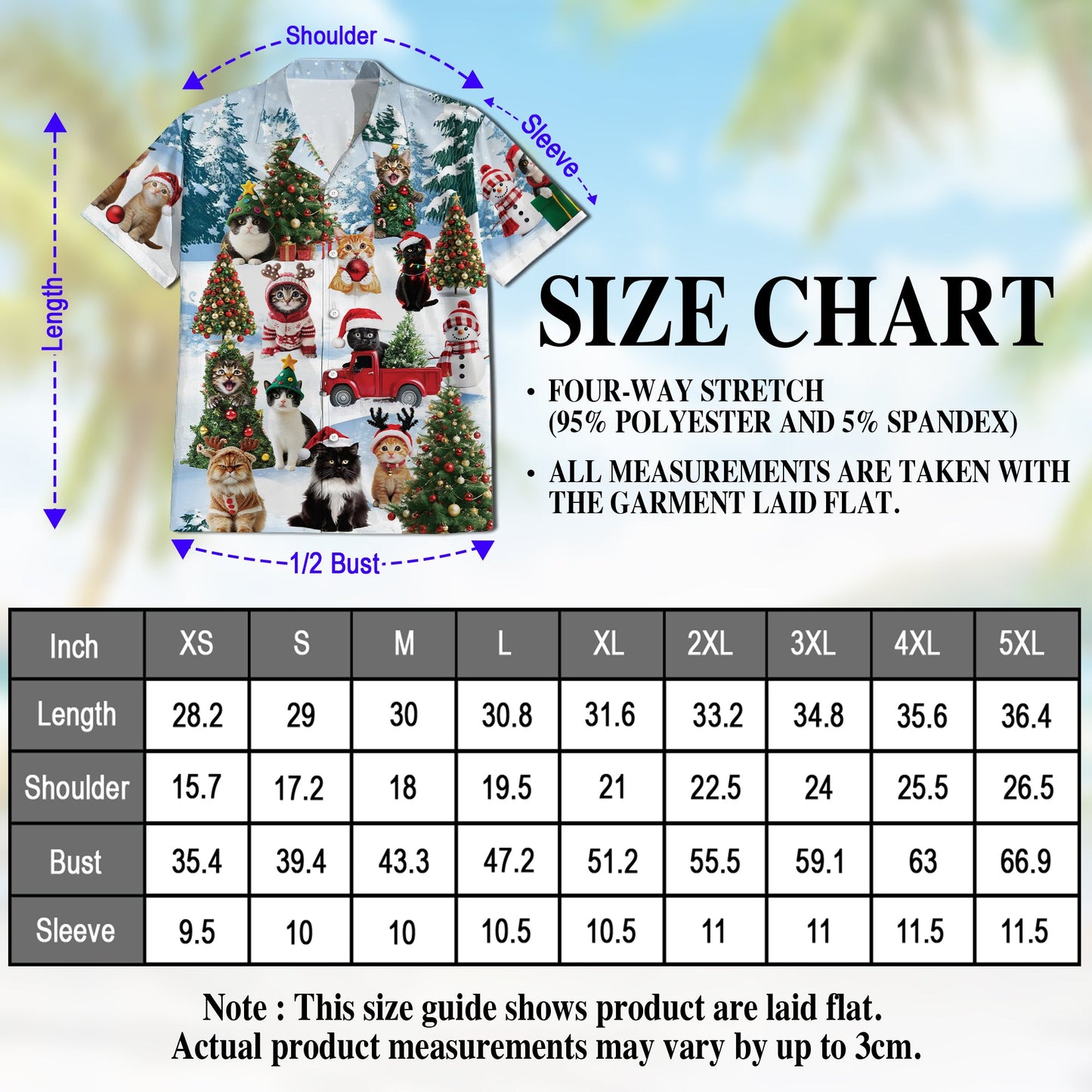 Tropical Skiing Hawaiian Shirt for Men, Button Down Aloha Shirt - Azhawaiian