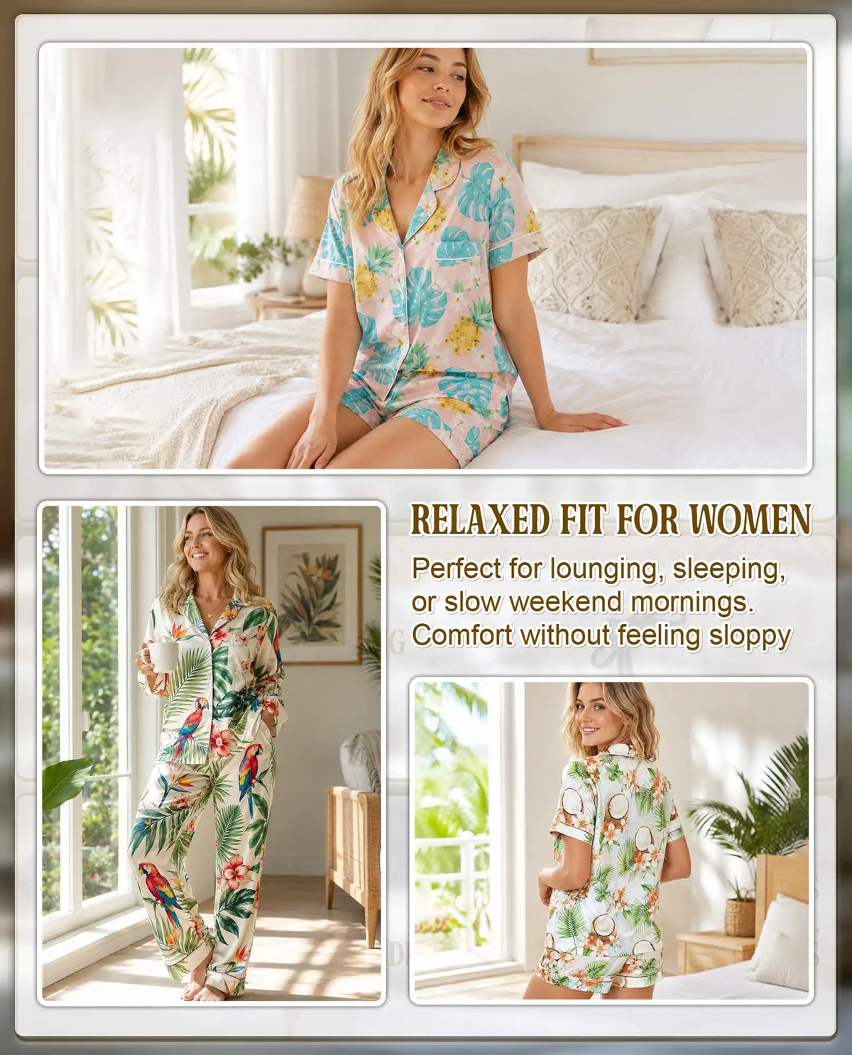Halloween Pumpkin Pajama Set for Women, Spooky Fall Holiday Sleepwear