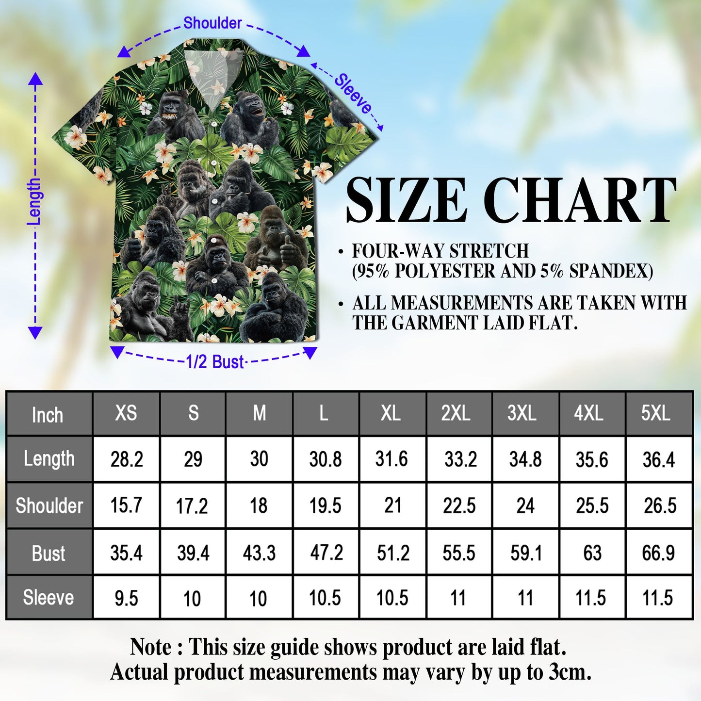 Funny Gorilla Smoking Hawaiian Shirt for Men, Button Down Aloha Shirt - Azhawaiian