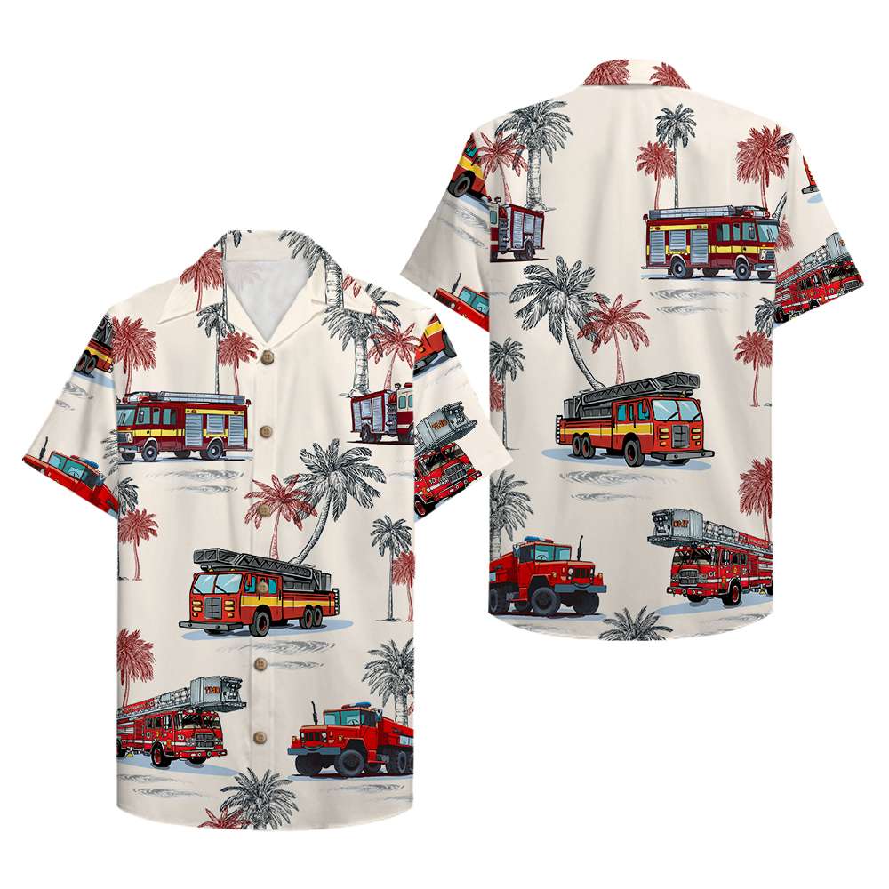 Firefighter Hawaii Shirt Hawaiian