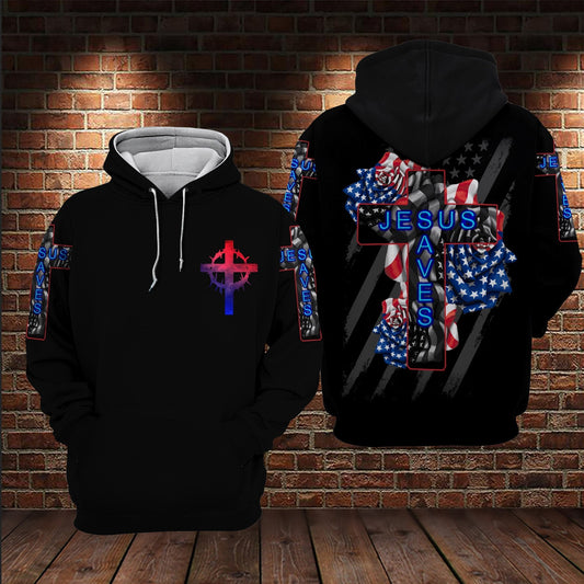 Jesus Saves 3D All Over Printed Hoodie Us Unisex Hoodie Size