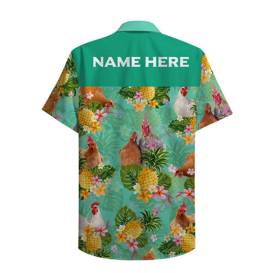 Farmer Chicken Custom Hawaii Shirt Hawaiian