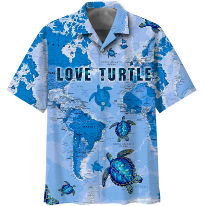 Beautiful Turtle 3D All Over Printed Shirts For Men And Women Hawaiian Shirt