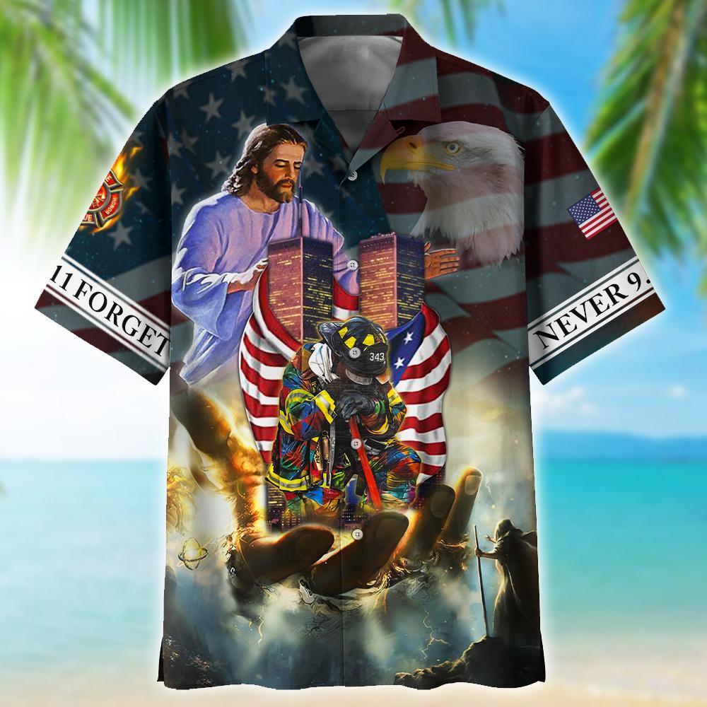 9/11 Never Forget Memorial Hawaiian Shirt