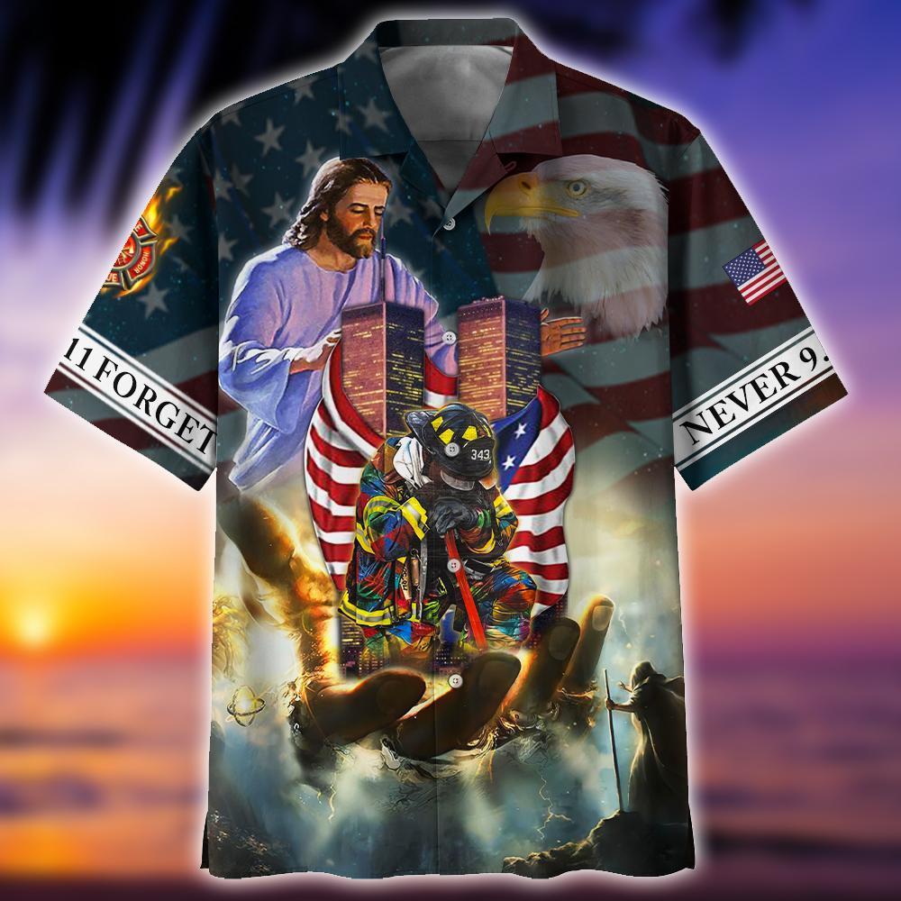 9/11 Never Forget Memorial Hawaiian Shirt